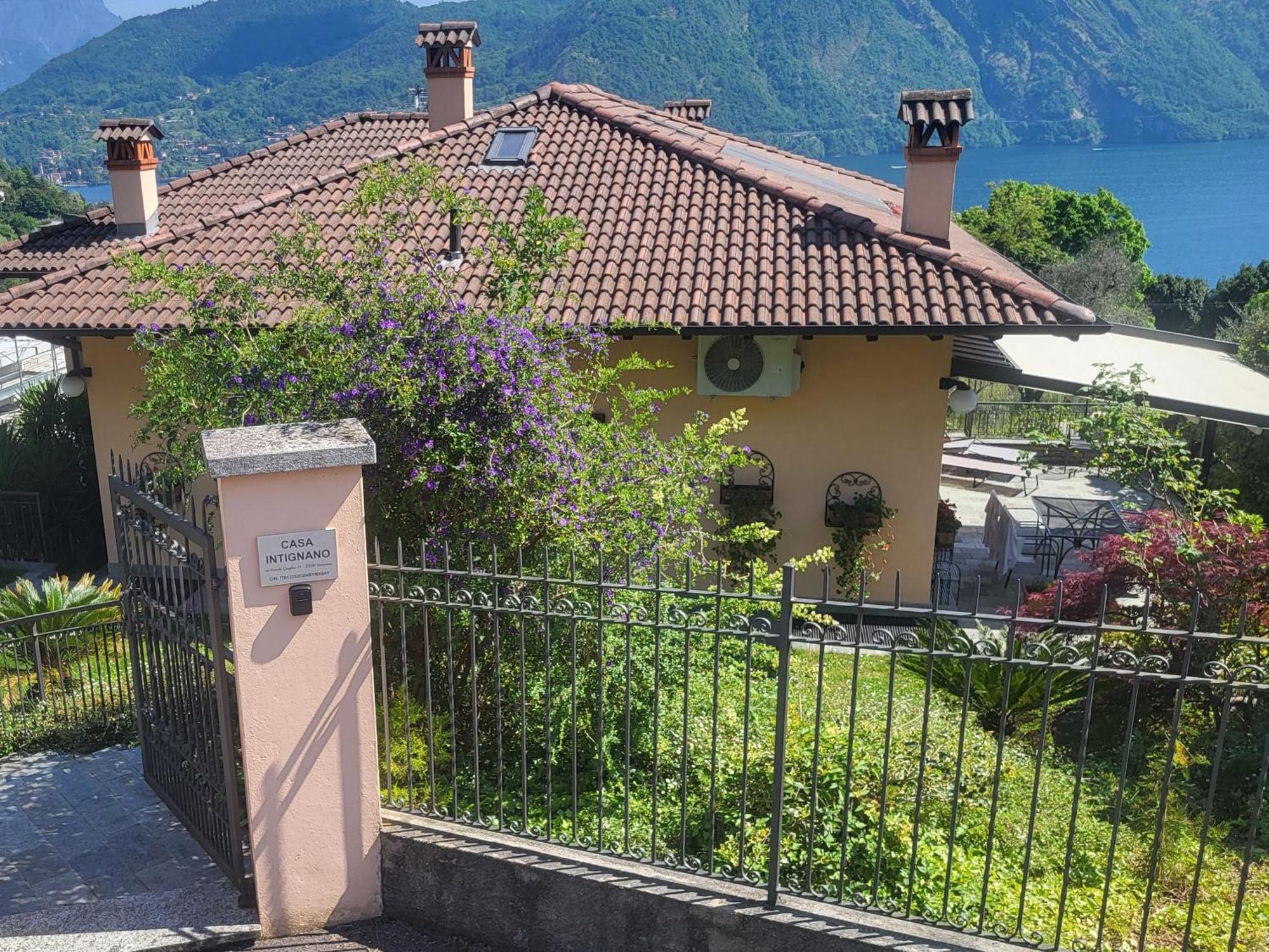 Casa Intignano - Appartamento Con Terrazzo Vista Lago 特雷梅佐 外观 照片